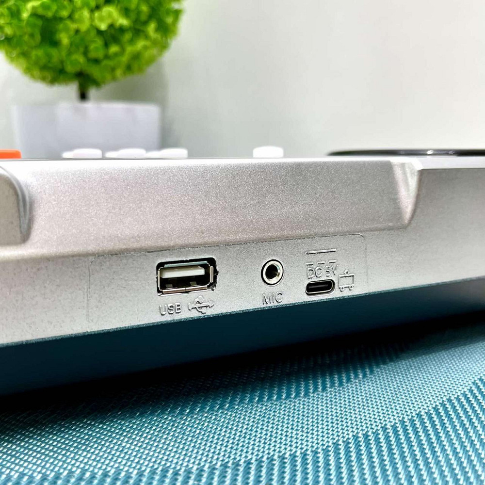 Синтезатор дитячий із мікрофоном 61 клавіша Сірий (BF-630B2) Чернигов - изображение 9