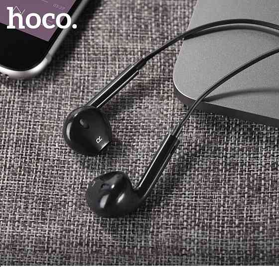Навушники HOCO M101 Crystal joy wire-controlled earphones with microphone Black Київ