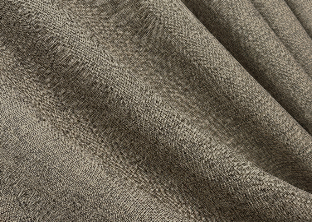 Комплект штор VR-Textil Лен Мешковина 100х270 2шт и Тюль 300х270 1770ш-115т Какао с белым 71-023/1 Киев - изображение 5