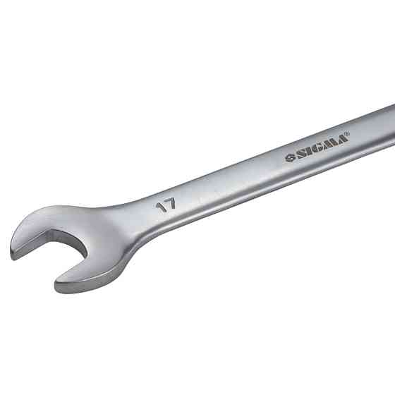 Ключи рожково-накидные 6шт 8-17мм CrV satine SIGMA (6010101) Ровно