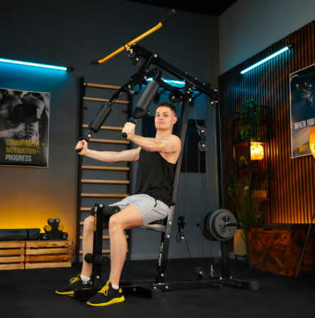 Силова станція тренажер TX-450HG на 100 кг надпотужною й нижньою тягою багатофункціональна для всіх типів м'язів Київ