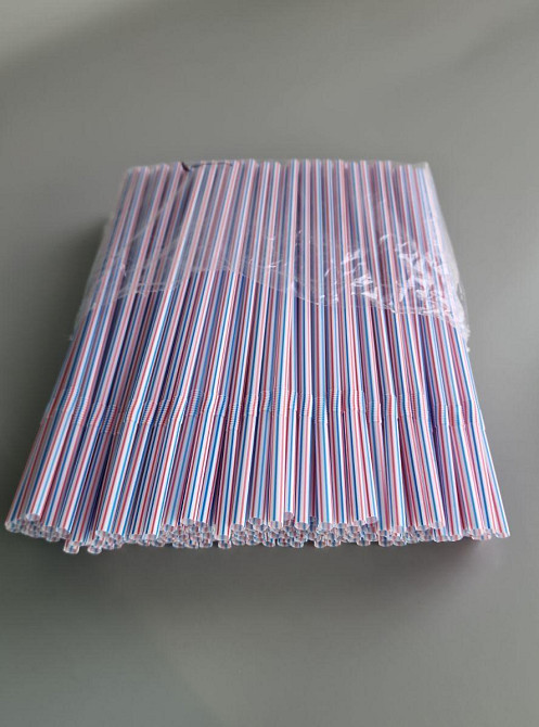 Трубочка для напоїв з гофрою d4.8 21см Смуга (200 шт) Харків - фото 2