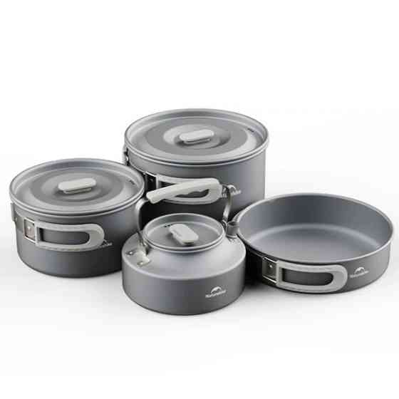 Набір посуду Naturehike CNK2450CF01 2 каструлі, чайник, сковорідка OV-53 Львов