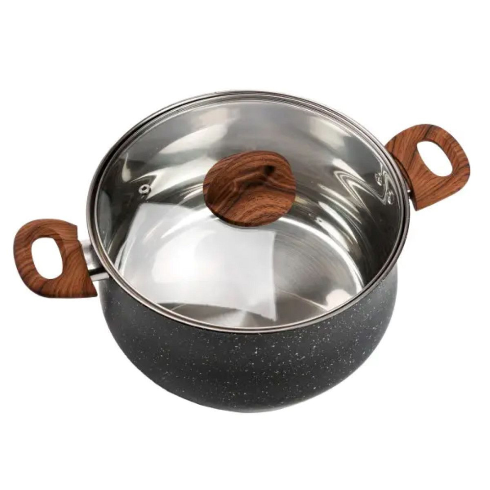 Yiwu Набір посуду для приготування із нержавіючої сталі 10 предметів чорний HP33530B Коломия - фото 8