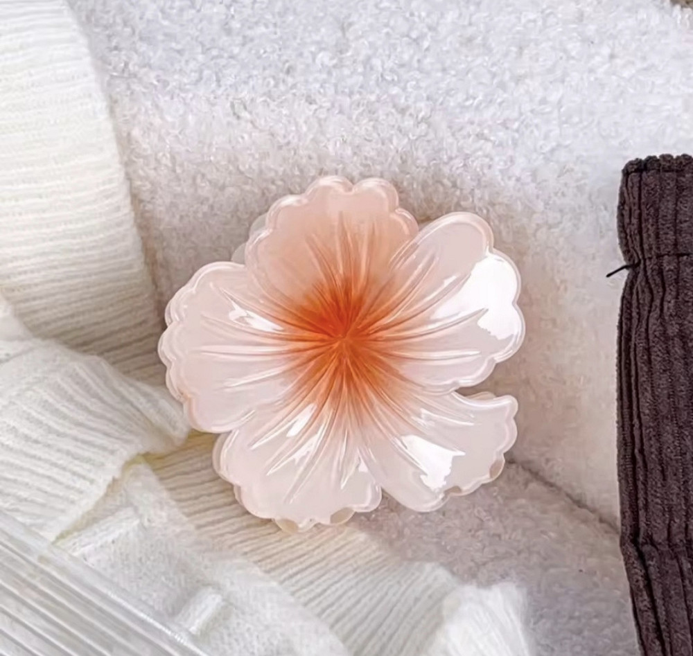 Заколка-крабік квітка Оранжевий Смела - изображение 2