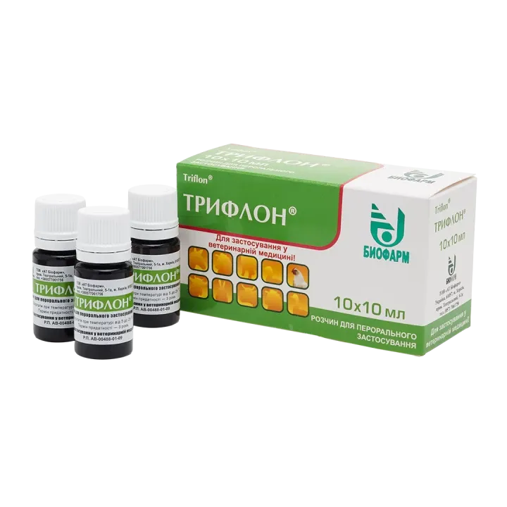 Трифлон 10 мл Біофарм (енрофлоксацин 100мг, триметоприм 50мг) Вінниця - фото 2