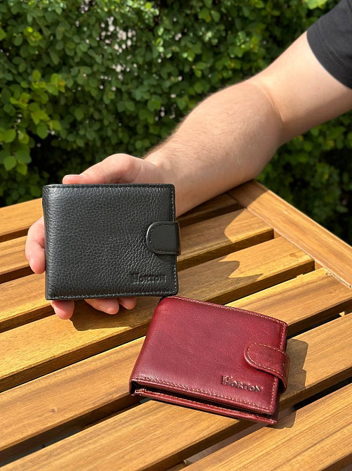 Чоловічий гаманець HORTON чорний або коричневий Київ - фото 3