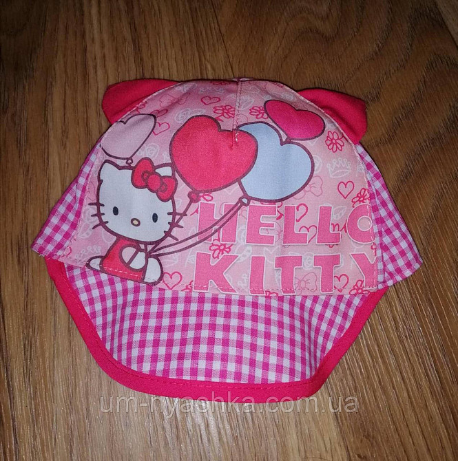 Кепка панамка детская с ушками хлопковая кепка с котиком Кривой Рог - изображение 4