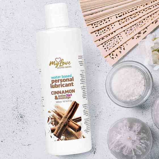 2в1 лубрикант та масажний гель - MyLove Aroma Series Intim&Massage Cinnamon, 300 мл Sex Aura Київ