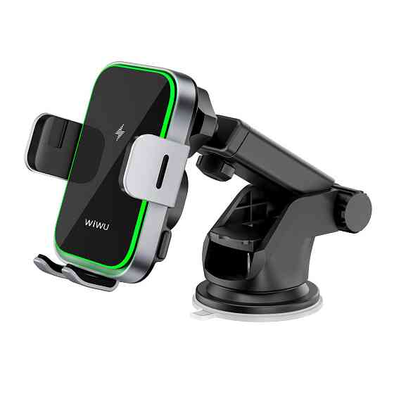Автотримач для телефона з БЗП WIWU FREELANDER Car Wireless Charger CH-313 Black Одеса