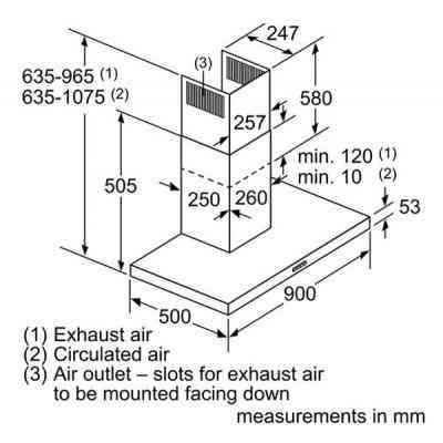 Вытяжка кухонная Bosch DWB96DM50 Винница