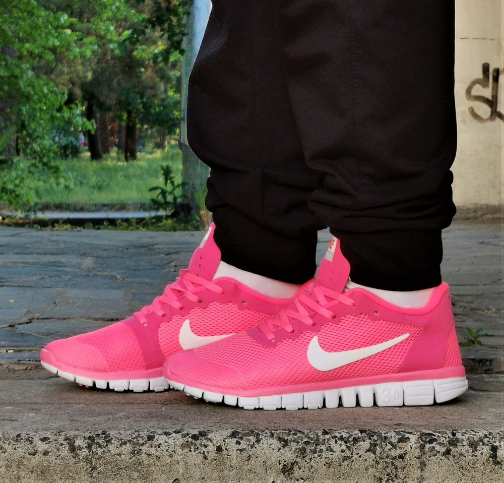 Кросівки Nike Free 3.0 Сіточка Жіночі Найк Літні Рожеві Мокасини (розміри: 38,39,40) Дніпро - фото 2