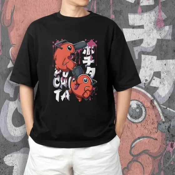 Футболка для подростка мальчика с принтом Человек Бензопила Почіта 2 Размер 160 Anime10505 Днепр