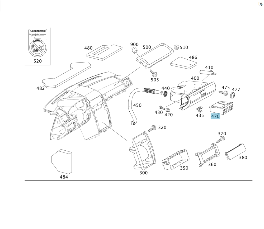 Mercedes-Benz  A1696801191 Кейс для зберігання CD дисків у бардачку A-class W169 B-class W245 A-class C169 Одеса - фото 2