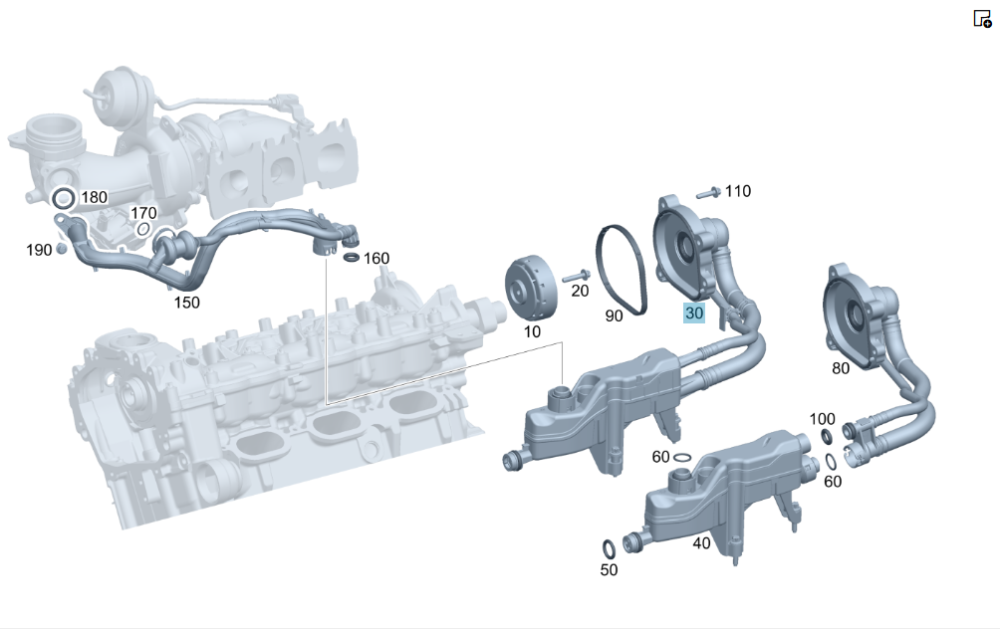 Mercedes-Benz  A2760107111 Масловідділювач (сепаратор системи вентиляції картера) C-Class Cabrio A205 C-Class Estate S205 C-Class Coupe С205 C-Class W Одеса - фото 2