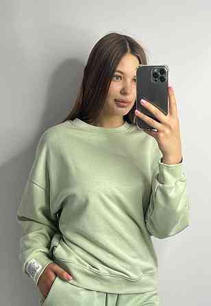 Світшот жіночий трикотажний Зелений яблуко M/L Харків