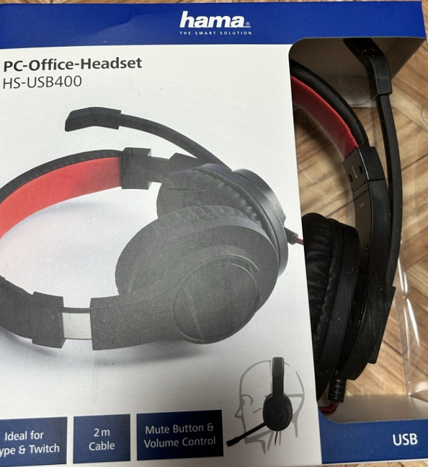 Гарнитура наушники Hama USB HS-USB400 Киев - изображение 5