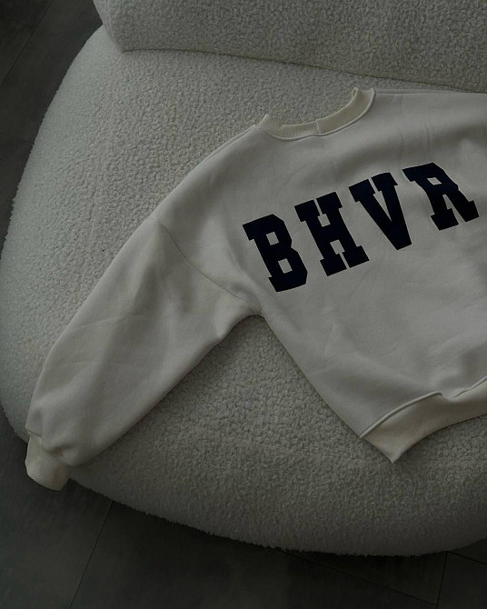 Женский теплый оверсайз свитшот турецкая трехнить «пенье» на флисе Одесса - изображение 4