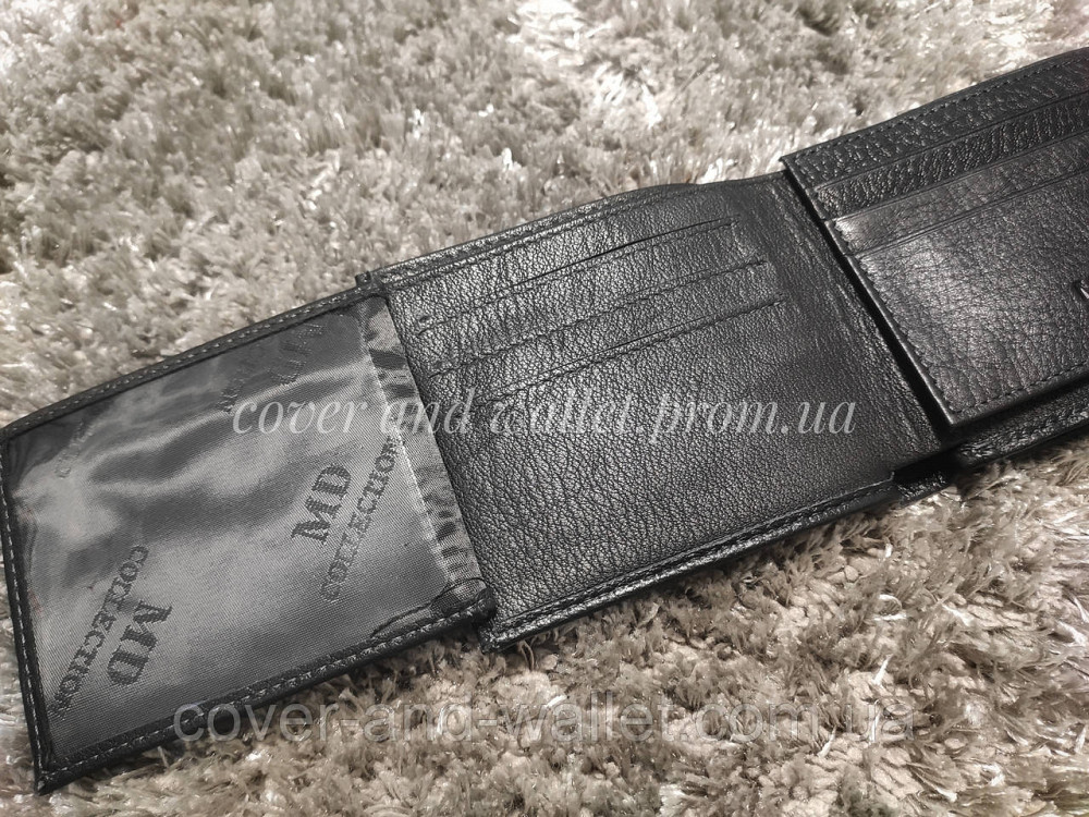 Шкіряний чоловічий гаманець на багато карток зі зручною монетницею Marco Coverna 122 Київ - фото 7