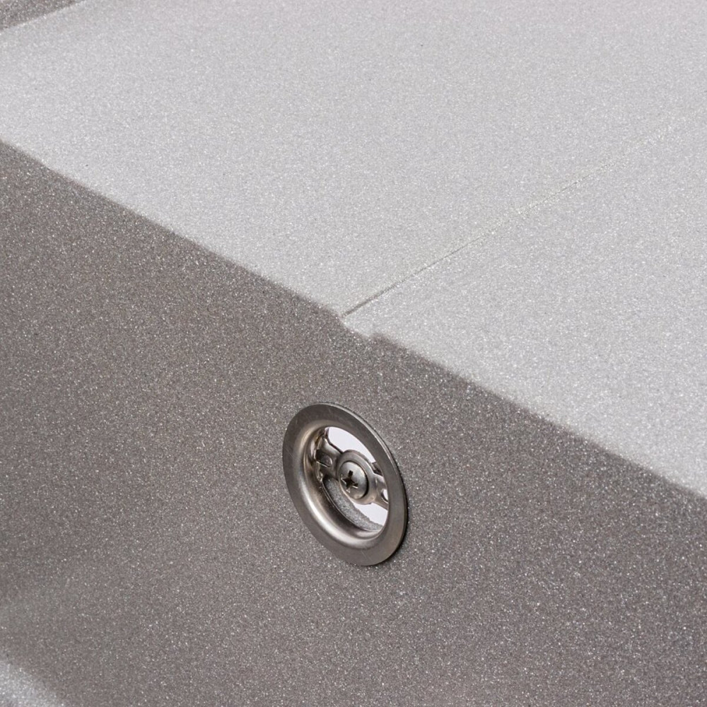 VALESO Гранітна мийка для кухні VALESO SOLID 7843 матова Сірий мусон Киев - изображение 6