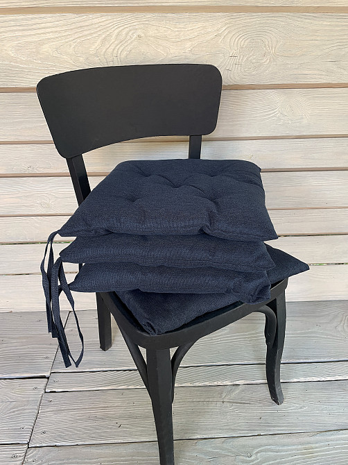 Подушка для стільців (38x38х5 см) Decorator Sawana колір темно-синій 84-039 Київ - фото 6