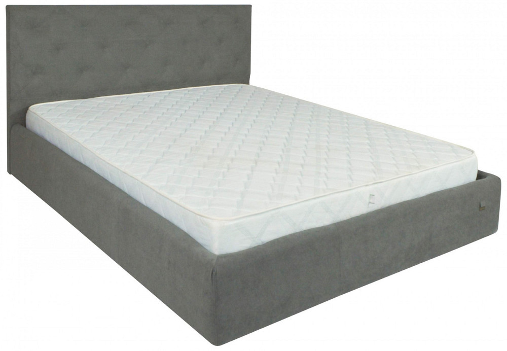 Кровать Двуспальная Bristol Comfort 160 х 190 см Aston 16 С подъемным механизмом и нишей для белья Серый Днепр - изображение 18