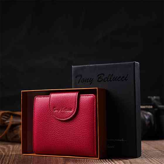 Красочный женский кошелек из натуральной кожи Tony Bellucci 22063 Фуксия Киев