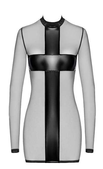 Платье Noir Handmade F369 Crossfire Mesh & Wetlook Mini dress XL Sex Aura Киев - изображение 5