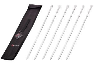 Набір шампурів 6шт 60*1см + чохол Скаут Житомир - изображение 1