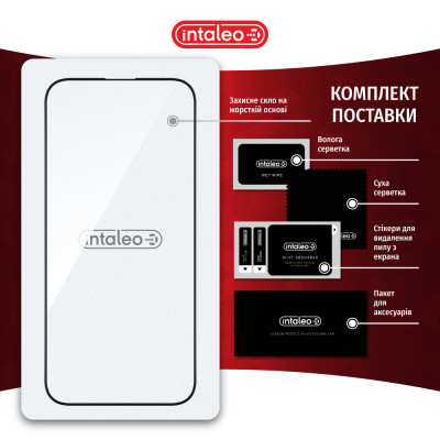 Стекло защитное Intaleo Full Glue Apple iPhone 16 Pro Black (1283126593802) Винница - изображение 8
