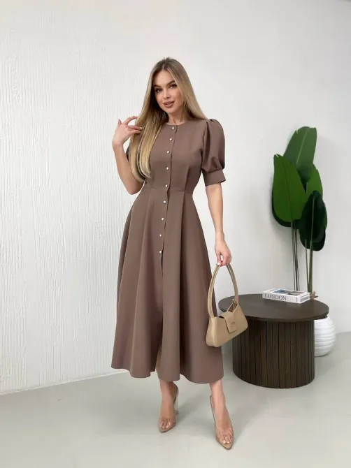 Жіноча сукня з декоративними ґудзиками-перлинами Одеса - фото 9