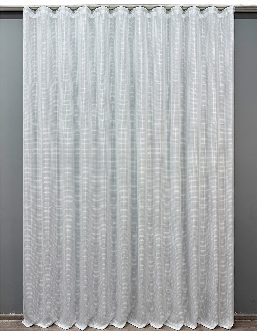 Тюль-штора VR-Textil 1149т Льон Холодний білий 400х270 см (42-0896) Київ - фото 2