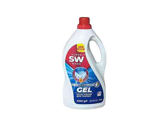 Гель для прання 4,1л рiдкий SUPER Wash Universal ТМ ПУСЯ Київ