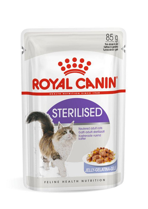 Вологий корм для дорослих стерилізованих котів ROYAL CANIN STERILISED IN JELLY 0.085 кг Київ - фото 1
