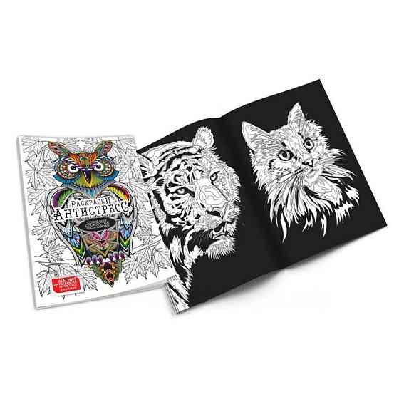 Розмальовки Антистрес "Сова" RA-02-01U без фломастерів Вінниця