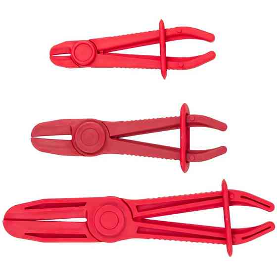 Комплект зажимів для пережимання шлангів та патрубків (15-60мм), 3пр. на блістері Одеса