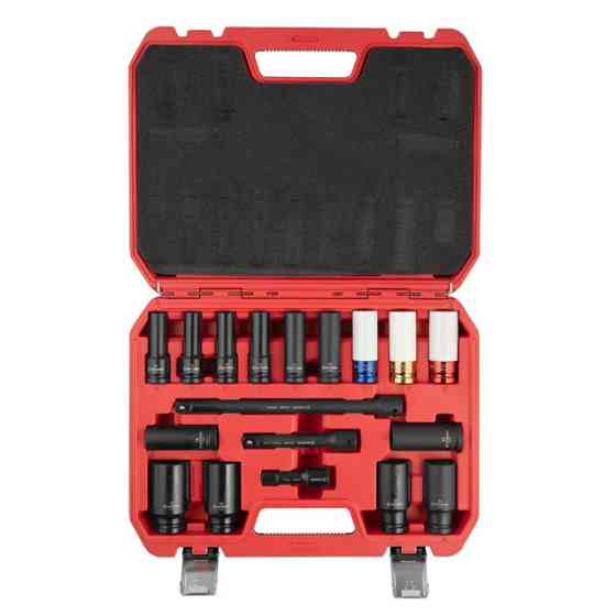 Набір головок та подовжувачів ударних 1/2