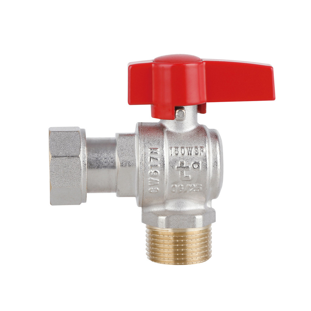 Кран кульовий Thermo Alliance Standart 3/4" ВН кутовий, PN40, з накидною гайкою TAS224W20 Київ - фото 4