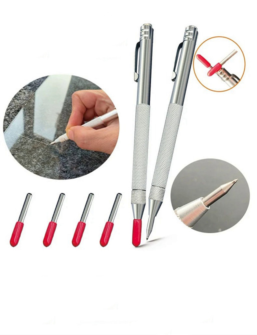 Гравировальная ручка с наконечником из карбида вольфрама, ручной гравер по металлу, стеклу и керамике, инструмент для точной Киев - изображение 3