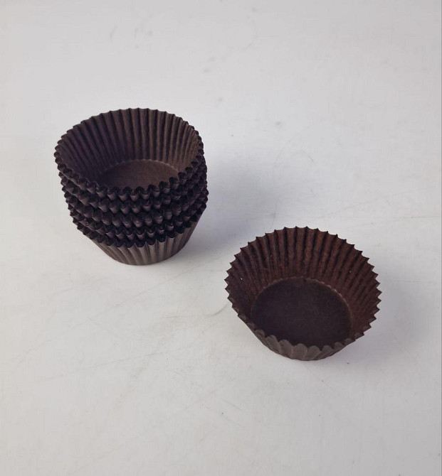 Тартолітка для кексів 6А кругла коричнева D45 H25 (100 шт.) (1 уп.) Харків - фото 3