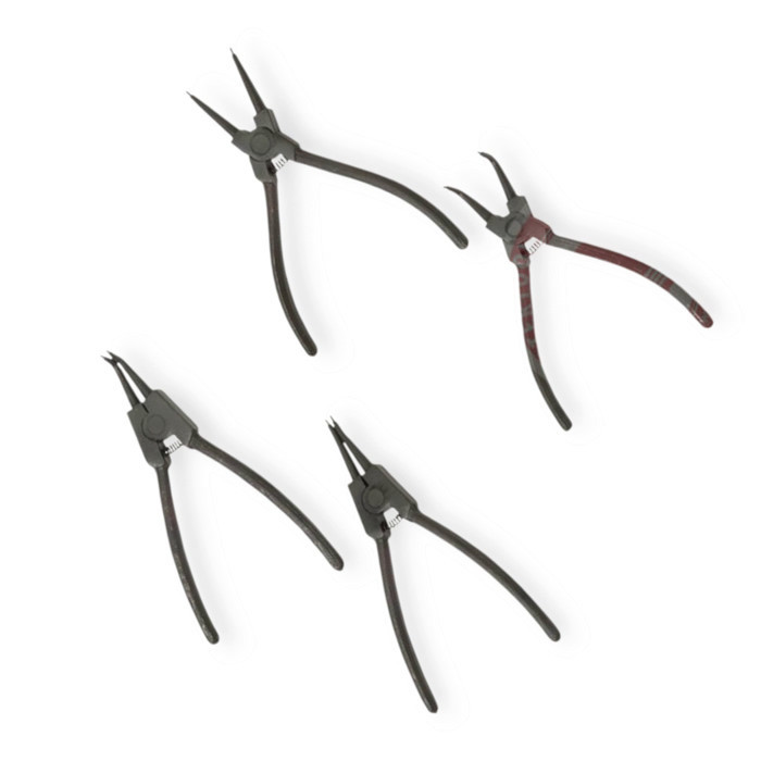 Набор съёмников стопорных колец 4шт 150 мм СЕГЕРА (чехол) Мукачево - изображение 1