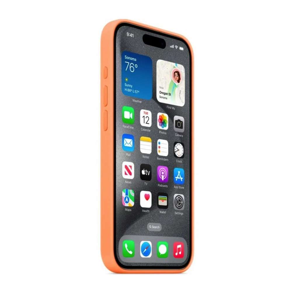 Чохол для смартфона Silicone Full Case AAA MagSafe IC for iPhone 15 Orange Київ - фото 3