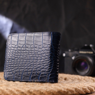 Портмоне Canpellini Из натуральной кожи Синее (21577) Винница - изображение 2