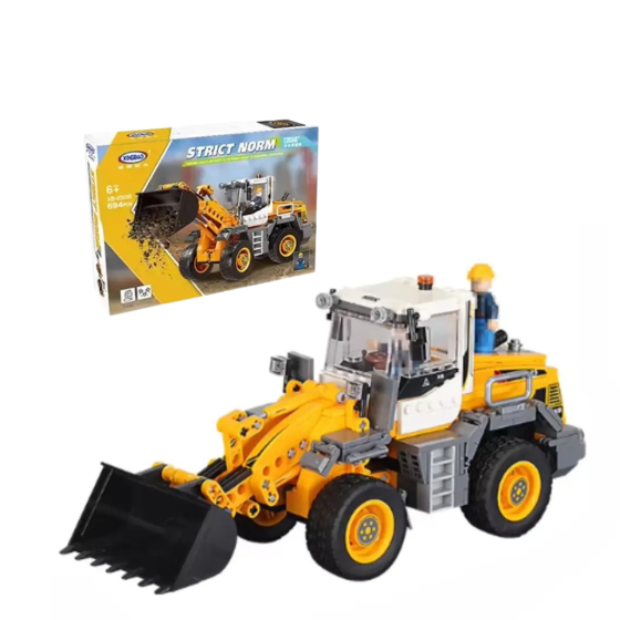 Конструктор Трактор з ковшем Будівельна техніка 694 деталей Кам'янець-Подільський