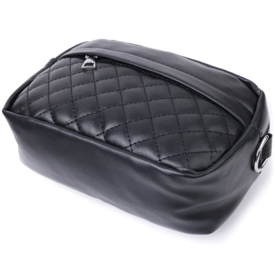 Сумка Vintage С монетницей из экокожи Черная (22796) Винница - изображение 2