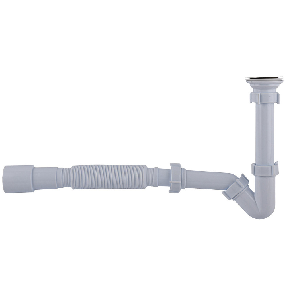 Сифон OPTIMUM для біде з різьбовим випуском та гофротрубою 32 * 40/50 OPTI-18050 (000031803) Київ - фото 3