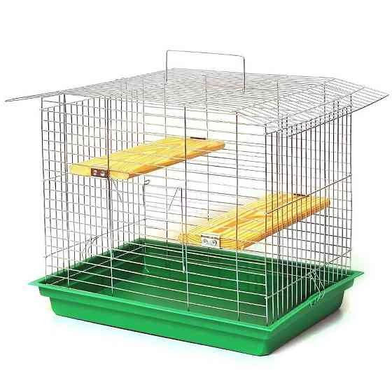 Клітка Шиншила-60 оцинкована для гризунів з аксесуарами (56.5 х 40 х 47 см), Лорі Київ