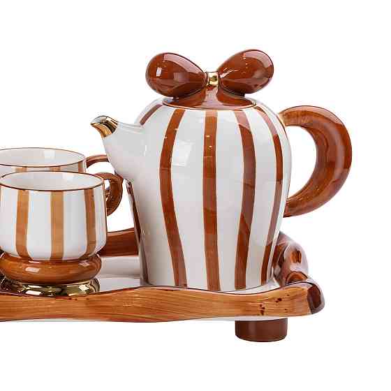 Чайный сервиз на 6 персон с подставкой из фарфора Киев