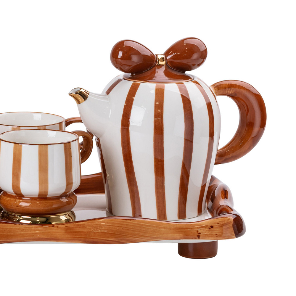 Чайний сервіз на 6 персон з фарфоровою підставкою Київ - фото 4