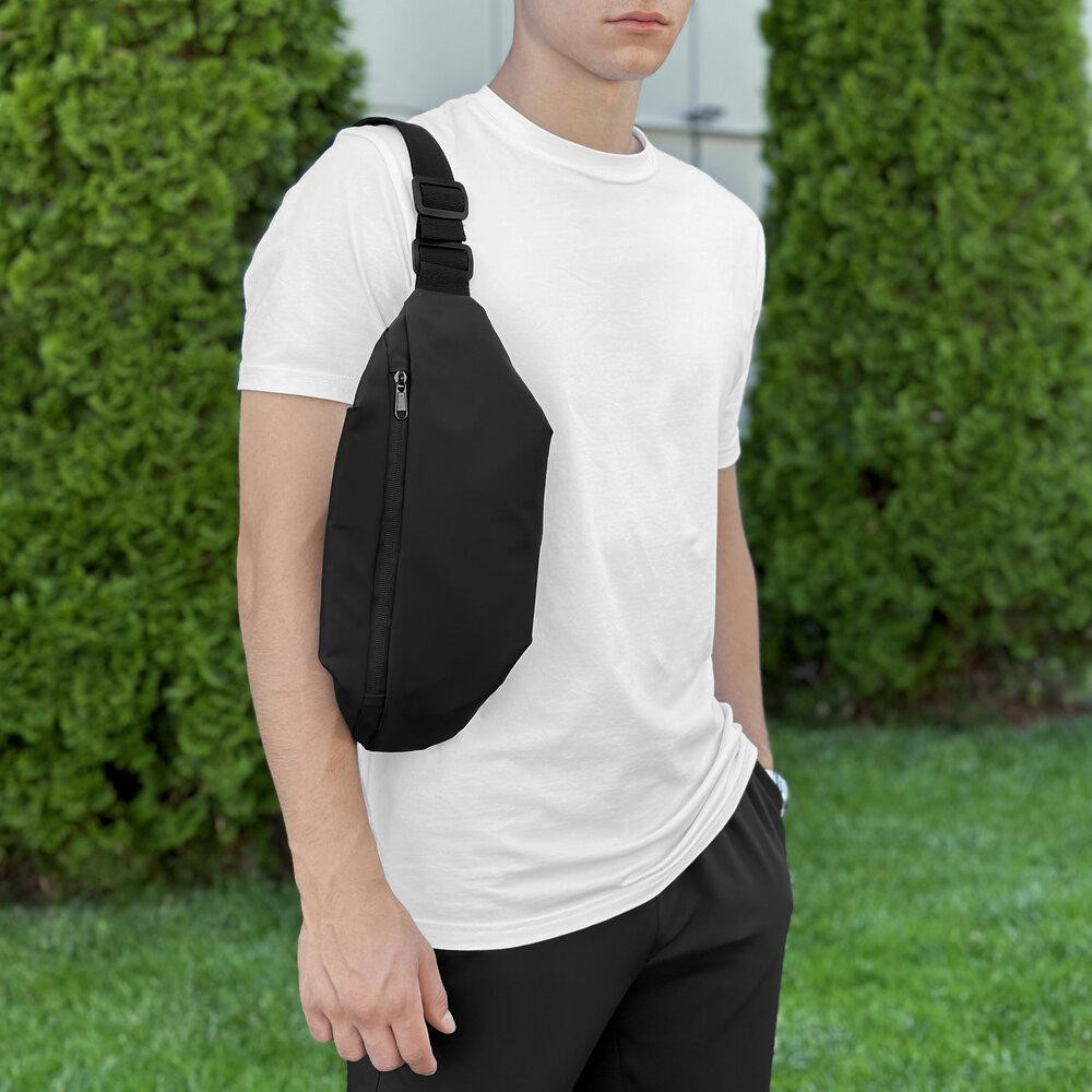 Мужская бананка черная Pobedov Minimal Киев - изображение 7